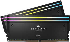 CORSAIR Dominator Titanium 48 GB (2 x 24GB) DDR5 RGB Desktop Memory Kit, 7200MHz Memory Speed, CL36 CAS Latency, 1.40V Memory Voltage, 288 Pin, XMP, iCUE Cmpt, Black | CMP48GX5M2X7200C36