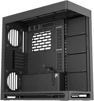 HAVN HS 420 E-ATX Mid Tower Base Edition Computer Case, Up To 420mm Radiators, 11x Fan Support, SGCC Sheet Metal, Tempered Glass, ABS, Zinc Alloy, NdFeB Magnets, Black | HVN-CA-HS420-06