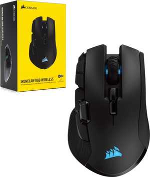 CORSAIR IRONCLAW RGB WIRELESS, Rechargeable Gaming Mouse Bac