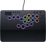 PDP Victrix Pro KO Leverless Fight Stick, For PS5, PS4 & PC, 16 Moveable & Mappable Buttons, Hot-Swappable Cherry MX Speed Silver RGB Switches, 3m Braided USB-C Cable, Black | TBF-3001-05