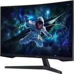 Samsung Odyssey G5 G55C Curved Monitor, 32" QHD VA Display, 165Hz Refresh Rate, 1ms (MPRT) Response Time, 1000R Curvature, AMD FreeSync Technology, Black | LS32CG552EMXUE