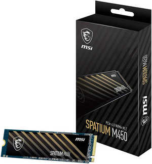 MSI SPATIUM M450 1TB PCIe 4 0 NVMe M 2 Internal Gaming SSD, Up to 3000Mbps Sequential Read Up to 3600Mbps Sequential Write Speeds, 3D NAND 1 5M Hours MTBF, 600TBW S78-440L920-P83