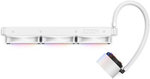 NZXT Kraken Elite 360 RGB AIO Liquid CPU Cooler, 360mm Alumnum Radiator, 2.36" LCD Display, 3x 120mm PWM Fans, 1800 RPM Fan Speed, 78.86 CFM Airflow, 15.7" Nylon Rubber Tubing, White | RL-KR36E-W1
