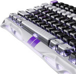 GravaStar Mercury V75- HE Gaming Keyboard, 75% Layout, Jade Pro Switch, 8kHz Polling Rate, Semi-Aluminum Construction, Dynamic Rapid Trigger, Mecha Gray | V75- HE