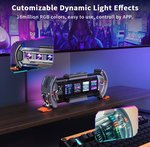 Divoom Times Gate Pixel Art Informative Display Digital Clock, Silver