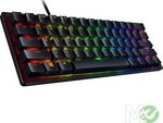 Razer Huntsman Mini 60% Gaming Keyboard, Fastest Keyboard Switches Ever, Clicky Purple Optical Switches, Chroma RGB Lighting, PBT Keycaps, Onboard Memory | RZ03-03390100-R3M1