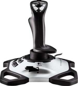 Logitech Extreme 3D PRO Joystick, 12 Programmable Buttons, 8-Way Hat Switch, Rapid-Fire Trigger, Contoured Grip, For PC Only, Black | 942-000031