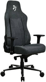 Arozzi Vernazza Gaming Chair, Soft Fabric Material, 3D Armrests, Rocking & Lock-Tilt Function, Adjustable Height & Backrest, 145kg Weight Capacity, Standard Size, Dark Gray | VERNAZZA-SFB-DG