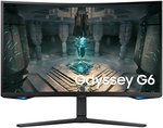 Samsung G6 Odyssey Gaming Monitor, 27" QHD VA Display, 240Hz Refresh Rate, 1ms (GtG) Response Time, FreeSync Premium Pro Technology, 1000R Curvature, Black | LS27BG650EMXUE