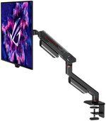 ASUS ROG Ergo Monitor Mount AAS01, Up to 39" Screen Size, 100 x 100 VESA, Up to 11.5kg Max Weight Capacity (8.5kg for Curved Monitors), 360Â° Rotation, Black | AAS01