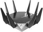 Asus ROG Rapture GT-AXE11000 Tri-Band Wi-Fi 6E Gaming Router, 11Gbps Speed, 6GHz Band, 2.5G WAN/LAN Port, Quad-Core Processor, Gray | 90IG06E0-MA1R1T