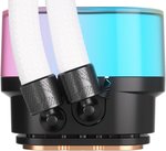 CORSAIR iCUE LINK H100i 240mm RGB AIO Liquid CPU Cooler, 240mm Radiator with QX120 RGB Fans, Up to 2400 RPM Speed, 63.1 CFM Airflow, Intel 1700 & AMD AM5 Sockets, White | CW-9061005-WW