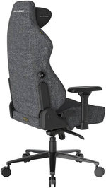 DXRacer Craft Series Gaming Chairs, 2D Integrated Lumbar Support, 4D Armrests, Class 4 Hydraulics, 90Â° ~ 135Â° Back Recline Support, Woven Fabric Upholstery, Large Size, Black / Grey | GC/LCF23FBE/BG