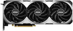 MSI GeForce RTX 4070 Ti VENTUS 3X OC Graphics Card, 12GB GDDR6X 192-bit Memory, 7680 CUDA Cores, 2655 Core Clock, 21 Gbps Memory Speed, PCI Express Gen 4, G-SYNC, DP 3 (v1.4a), HDMI x1 | 912-V513-075