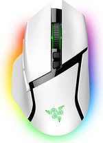 Razer Basilisk V3 Pro USB Wireless Optical Gaming Mouse, 30K DPI Optical Sensor, Chroma RGB Lighting, HyperScroll Tilt Wheel, 750 IPS Speed, 11 Programmable Buttons, White | RZ01-04620200-R3G1