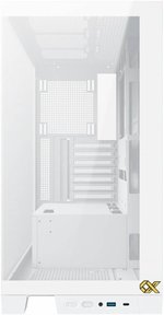 Xigmatek Endorphin Ultra Artic Mid Tower PC Case, 0.8mm SPCC Thickness Material, Up to 360mm Radiator Support & 8 Fans Support, Front & Left Tempered Glass Panel, White | EN41334