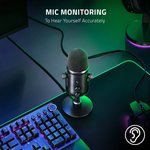 Razer Seiren V2 Pro Professional-Grade USB Microphone for Streamers, 30mm Dynamic Microphone, High Pass Filter Analog Gain Limiter, 24 Bit Capsules, Black | RZ19-04040100-R3M1