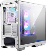 MSI MAG PANO M100R PZ Micro ATX Gaming Case, 270Â° Pano Temp Glass Panel, 4* aRGB Fans & Up to 360mm AIO, 1x 2.5"/3.5 Drive Bay, Support Back-Connect Motherboard, USB-/ USB-A, White | 306-7G24W21-809