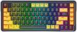 Redragon Elf K649Y-RGB 65% Mechanical Keyboard, Custom Gold-Melt Switch, Hot-Swappable Socket, Wired Connectivity, Detachable Type-C Cable, TPR Gasket Design, English Layout, Black/Yellow | K649Y-RGB