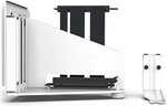 NZXT Vertical GPU Mounting Kit, 175 mm PCIe 4.0x16 Riser Cable, GPU Holder, Sturdy Steel Bracket, Fits perfectly with NZXT H5, H7 and H9 Series, White | AB-RH175-W1