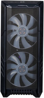 Cooler Master HAF 500 Mid Tower Case, 2x 120mm & 2x 200mm Pre-Installed Fan, Up to 360mm Radiator & 8x Fan Support, Tempered Glass Side Panel, Mesh Front Panel, Black | H500-KGNN-S00