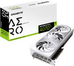 Gigabyte GeForce RTX 4070 Ti AERO OC Graphics Card, 12GB GDDR6X 192 bit Memory, 2640 MHz Boost Clock, 21 Gbps Memory Clock, PCI-E 4.0, DisplayPort 1.4 *3 HDMI 2.1 *1 | GV-N407TAERO OC-12GD