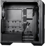 Cooler Master HAF 500 Mid Tower Case, 2x 120mm & 2x 200mm Pre-Installed Fan, Up to 360mm Radiator & 8x Fan Support, Tempered Glass Side Panel, Mesh Front Panel, Black | H500-KGNN-S00