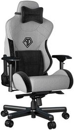  Anda Seat T-Pro II Premium Gaming Chair, 4D Armrests, Memory Foam Neck Pillow & Lumbar Support, Grey/Black | AD12XLLA-01-GB-F