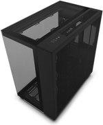 NZXT H9 Elite Dual-Chamber ATX Mid-Tower PC Case, Unique Glass Panel, Intuitive Cable Mgt, 360mm Radiators & 10x120mm Fans Support, Built-in RGB & Fan Controller, USB 3.2 Type-C/A, Black | CM-H91EB-01