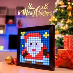 Divoom Pixoo Dot Tone Bluetooth Pixel Photo Frame, With RGB Light, Gaming Digital Alarm Clock, Daily Planner, Black | 756418