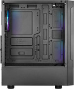 GAMDIAS TALOS E3 MESH RGB ATX Mid Tower PC Case, Tempered Glass Panel, Excellent Airflow Design, Up to 360mm Radiator & x5 Fans, USB 3 / USB 2x2 / HD Audio/Fan LED Control, Black | GD-TALOS-E3-BL-MESH