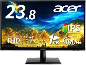 Acer EK241YEbmix Monitor, 23.8" FHD IPS Display, 100Hz Refresh Rate, 1ms (VRB) Response Time, AMD FreeSync Technology, Built-In Speakers, Flickerless Feature, Black | EK241YEbmix