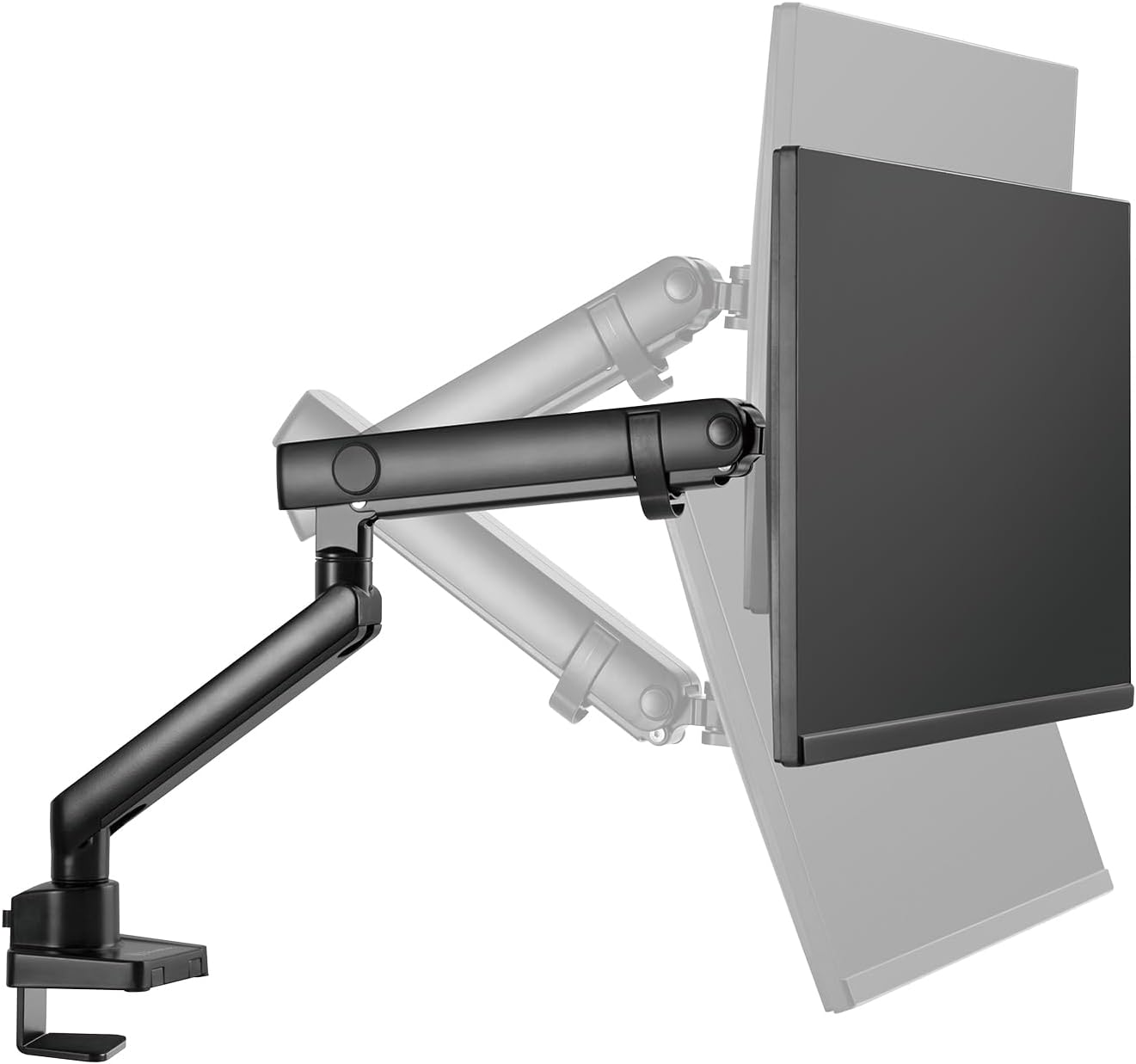  SilverStone Technology ARM13 Single Monitor Arm with Mechanical Spring Design and Versatile Adjustability SST-ARM13
