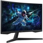 Samsung 32" Odyssey G5 G55C QHD Curved Gaming Monitor, 165Hz refresh rate and 1ms response time (MPRT), 1000R Curved Screen, AMD FreeSync, Middle East Version (New Launch) - LS32CG552EMXUE