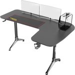  Twisted Minds L-Shaped Right Gaming Desk with Y-Shaped Legs, (Electronic Games)