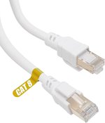  Cat 8 Ethernet Cable 10M White, High Speed Up To 40Gbps Bandwidth Up To 2000Mhz, Cat 8 LAN Network Cord Compatible for Gaming PC PS5 PS4 PS6 Xbox Modem..