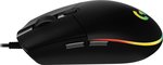 Logitech G203 Lightsync RGB Lighting 800 DPI, 6 programmable buttons Optical Wired Gaming Mouse (Black) | 910-005796