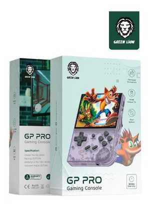 GP PRO Gaming Console with 6000+ Free Games by Green Lion, Gamepad Connection, ARM Cortex-A9 CPU, HDMI Output TV, 10Hrs Standby, 2600mAh Battery Capacity (