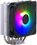 Cooler Master Hyper 212 Spectrum V3 CPU Air Cooler, 120mm Spectrum ARGB Fan, 1750 RPM, 71.93 CFM Airflow, Nickel Plated Heat Pipes, ARGB Detection, 2 VDC, 4 Pin PWM, Black/Silver | RR-S4NA-17PA-R1