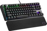 Cooler Master CK530 V2 Tenkeyless Gaming Mechanical Keyboard Blue Switch with RGB Backlighting, On-The-Fly Controls, and Aluminum Top Plate | CK-530-GKTL1
