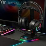 Thermaltake E1 RGB Gaming Headset Stand | GEA-TTP-THSBLK-06