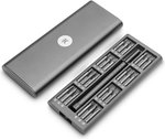 EKWB EK-Loop Screwdriver Basic Set (49 Pcs), Durable Frosted Aluminum Case, Versatile Bits and Standard Bits Included, Anodized Aluminum Driver, Push and Pop-out Plastic Tray, Gray | 3831109851012