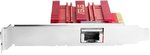 ASUS XG-C100C 10GBase-T PCIe Network Adapter, 10Gbps Networking, RJ45 Port, QoS, Win & Linux Compatible, Red | 90IG0760- M00B00