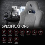  AROZZI Gaming Chair Enzo Woven Fabric Grey