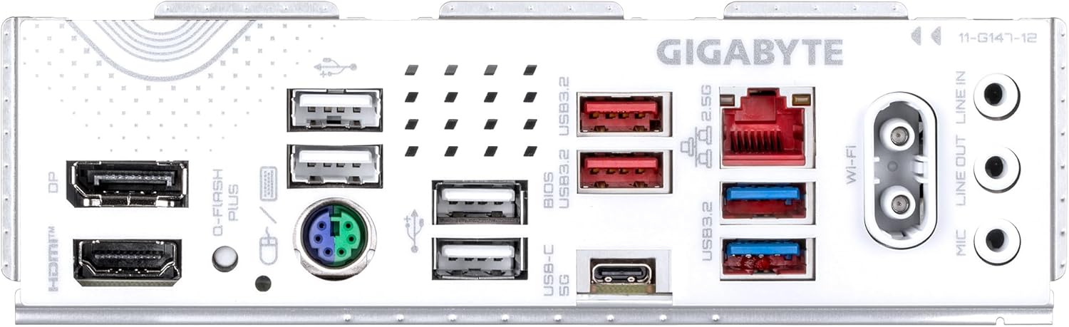  Gigabyte B850 EAGLE WIFI7 ICE Motherboard - AMD Ryzen 9000 Series CPUs, 8+2+2 Phases Digital VRM, Up to 8200MHz DDR5 (OC), 1xPCIe 5.0 + 2xPCIe 4.0 M.2, WIFI.