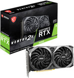 MSI Geforce RTX 3060 Ventus 2X OC Graphics Card, 12GB GDDR6 192-bit Mmeory, 3584 CUDA Cores, 1807 MHz Core Clock, 15 Gbps Memory Speed, PCI Express Gen 4, DP x 3,HDMI x 1 |