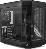HYTE Y60 Modern Aesthetic Mid-Tower ATX Gaming PC Case, Panoramic Tempered Glass Design, Dual Chamber, 360mm Radiator Support, 3 Pre-installed 120mm Fans, PCIE 4.0 Cable, Black/Black | CS-HYTE-Y60-B