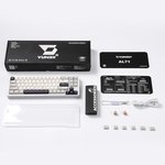  YUNZII AL71 68% Mechanical Keyboard, Full Aluminum CNC, Hot Swappable Gasket, 2.4GHz Wireless BT5.0/USB-C Wired Gaming Keyboard,NKRO Programmable RGB...