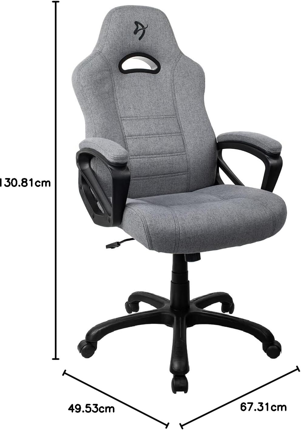  AROZZI Gaming Chair Enzo Woven Fabric Grey