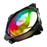 ALSEYE M240 Plus CPU Liquid Cooler, Temperature Displayed ARGB AIO CPU Water Cooler with 240mm Radiator & Dual 120mm ARGB PWM Fans, Support Intel AMD, LGA1700 Compatible
